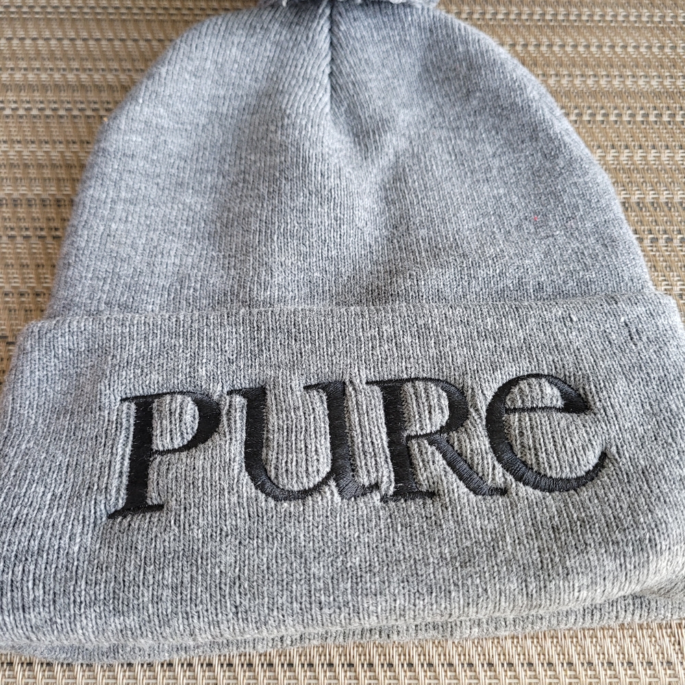 Pur Gray Knit Beanie